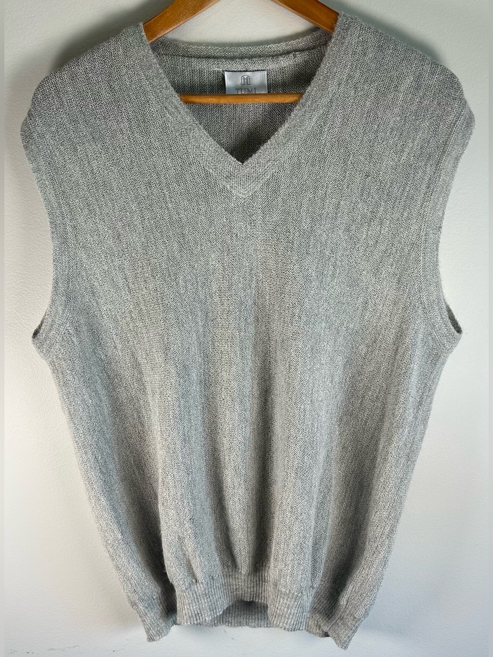 Tumi Alpaca Wool Vest Light Gray Size L Unisex Made In Peru Excellent Condition